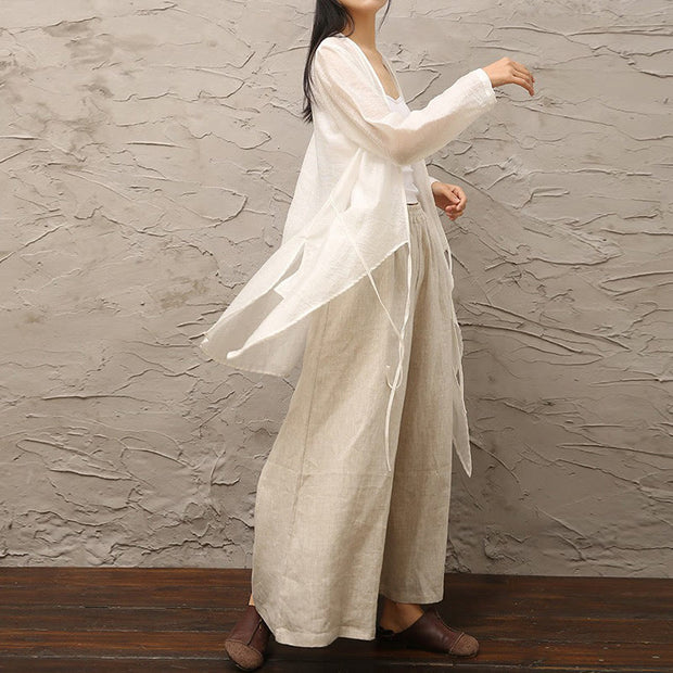 Buddha Stones Simple White Beige Pattern Meditation Spiritual Zen Practice Yoga Clothing Women's Clothes Clothes BS 13