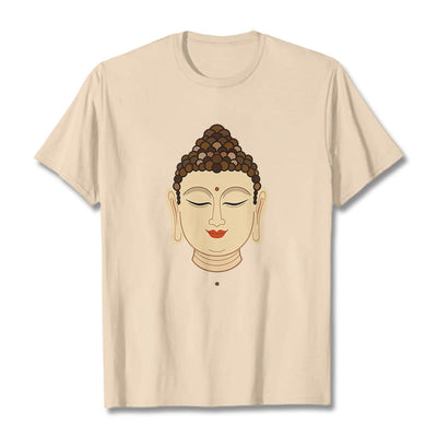 Buddha Stones Meditation Buddha Tee T-shirt T-Shirts BS Bisque 2XL