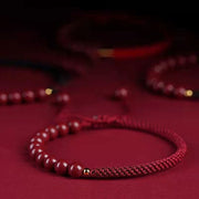 Buddha Stones Natural Cinnabar King Kong Knot Blessing String Bracelet (Extra 35% Off | USE CODE: FS35) - image 5