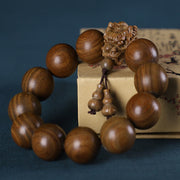 FREE Today: Maintain Healing Energy Rosewood Dragon Carved Protection Bracelet