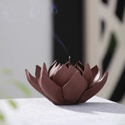 Buddha Stones Tibetan Lotus Positive Peace Incense Burner Decoration Incense Burner BS 5