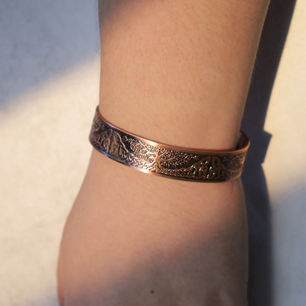 FREE Today: Connection Strength Tree Of Life Balance Magnetic Adjustable Cuff Bracelet Bangle