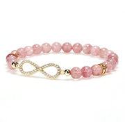 Buddha Stones Natural Strawberry Quartz Positivity Healing Bracelet Bracelet BS 1