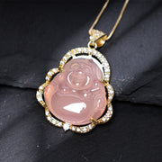 FREE Today: Laughing Buddha Jade Pendant Wealth Necklace