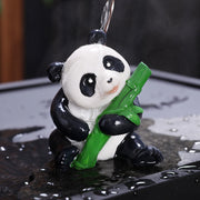 Buddha Stones Color Changing Small Cute Panda Bamboo Tea Pet Resin Home Figurine Decoration