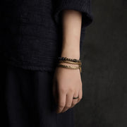 Buddha Stones Lava Rock Stone Copper Balance Cuff Bracelet Bangle (Extra 30% Off | USE CODE: FS30) - image 3