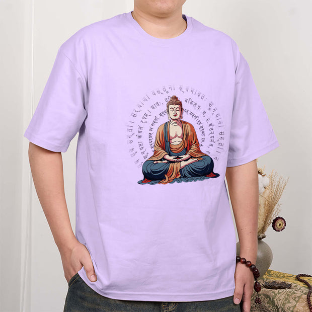 Buddha Stones Sanskrit Heart Sutra Form Is No Other Than Emptiness Tee T-shirt T-Shirts BS 17