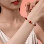 Buddha Stones 925 Sterling Silver Year of the Dragon Natural Red Agate Hetian Jade Attract Fortune Success Bracelet (Extra 30% Off | USE CODE: FS30)