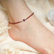 FREE Today: Purification and Protection Garnet Amethyst Anklet