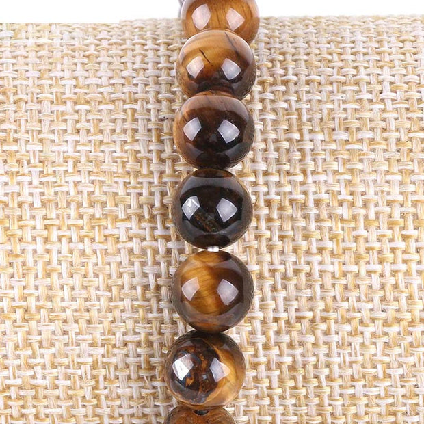 Buddha Stones Natural Gemstone Tree of Life Lucky Charm Stretch Bracelet Bracelet BS 23