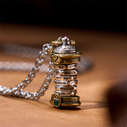 Buddha Stones Yin Yang Tower Copper Balance Rotatable Necklace Pendant Necklaces & Pendants BS Yin Yang Necklace
