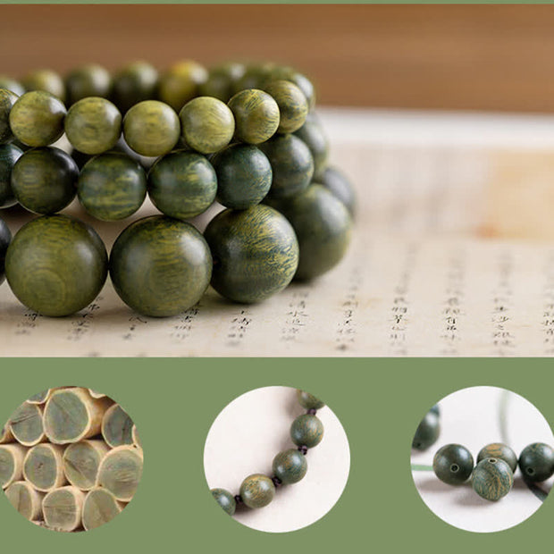 Buddha Stones Tibetan Green Sandalwood Soothing Cure Bracelet (Extra 35% Off | USE CODE: FS35) - image 24