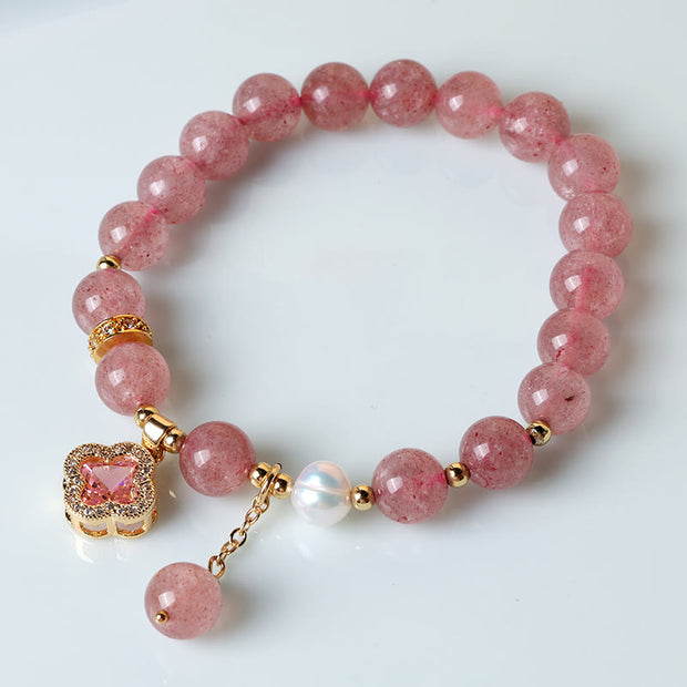 Buddha Stones "Wishing Love and Sweet Blessings" Quartz Bracelet Includes Gift Message Card - image 3