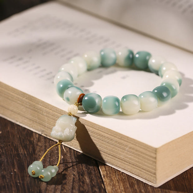 Buddha Stones Gradient Bodhi Seed Nine Tailed Fox Cat Paw Claw Pine Cone Peace Bracelet (Extra 40% Off | USE CODE: FS40) - Nine-Tailed Fox(Nine-Tailed Fox Random Color-Wrist Circumference 16-17cm) - image 0