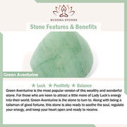 Buddha Stones 925 Sterling Silver Natural Green Aventurine Peace Buckle Bamboo Coin Prosperity Necklace Pendant