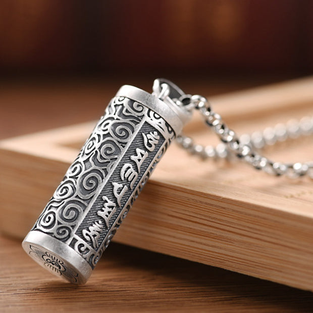 Buddha Stones Six True Words Protection Necklace Pendant Necklaces & Pendants BS 4