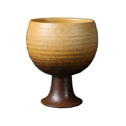 Buddha Stones Small Capacity Goblet Design Ceramic Wine Coffee Mug Tea Coffee Cup 170ml