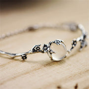 Buddha Stones "Sending Grace and Harmony"Plum Blossom Chalcedony Bracelet Includes Gift Message Card - image 9