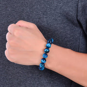 Buddha Stones Blue Tiger Eye Protection Bracelet Bracelet BS 6