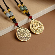 12 Chinese Zodiac Blessing Wealth Fortune Necklace Pendant Necklaces & Pendants BS 14