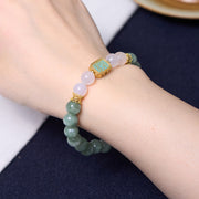 Buddha Stones Promote New Beginnings Mint Green Jade Bracelet Bangle Bundle