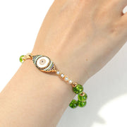 Buddha Stones "May Light and Protection Be With You" Peridot Bracelet Includes Gift Message Card - image 8