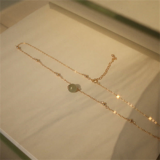 Buddha Stones 14k Gold Plated Hetian Jade Luck Beaded Necklace Pendant (Extra 35% Off | USE CODE: FS35) - image 8