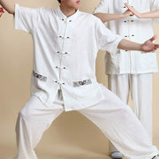 Buddha Stones Meditation Zen Prayer Spiritual Tai Chi Qigong Practice Unisex Embroidery Clothing Set (Extra 30% Off | USE CODE: FS30) - image 21