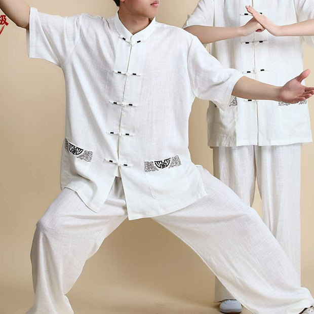 Buddha Stones Meditation Zen Prayer Spiritual Tai Chi Qigong Practice Unisex Embroidery Clothing Set (Extra 30% Off | USE CODE: FS30) - image 21