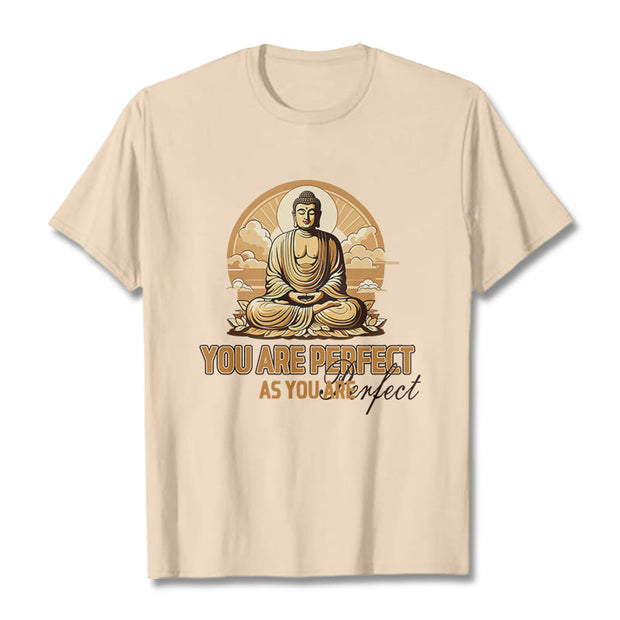 Buddha Stones You Are Perfect As You Are Tee T-shirt T-Shirts BS Bisque 2XL