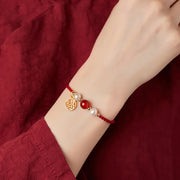 Buddha Stones 925 Sterling Silver Good Fortune Fu Character Agate Pearl Red String Braid Bracelet (Extra 30% Off | USE CODE: FS30) - image 11