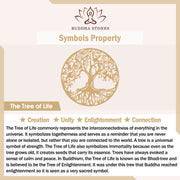 Buddha Stones 108 Mala Beads Indian Agate Lotus OM Buddha Tree of life Positive Calm Bracelet Mala Bracelet BS 10