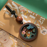 Buddha Stones Year Of The Dragon Hand Painted Chinese Zodiac Rosewood Carved Calm Key Chain (Extra 35% Off | USE CODE: FS35) - image 2