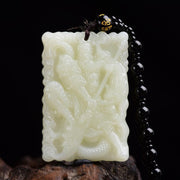 FengShui Lord Guan Protection Necklace Pendant (Extra 30% Off | USE CODE: FS30) - White Jade - image 0