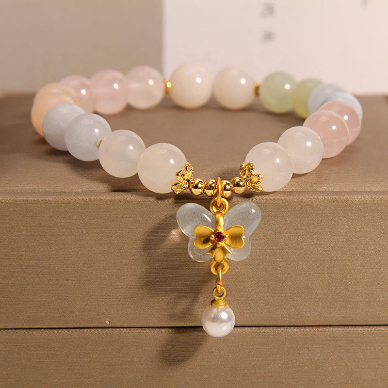 Deals Golden Buddha Morganite Bracelet