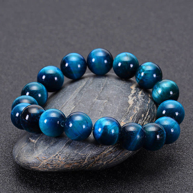 Buddha Stones Blue Tiger Eye Protection Bracelet Bracelet BS 1