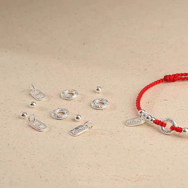 Buddha Stones 925 Sterling Silver Auspicious Clouds Peace Buckle Safe And Sound Bracelet Anklet (Extra 30% Off | USE CODE: FS30)