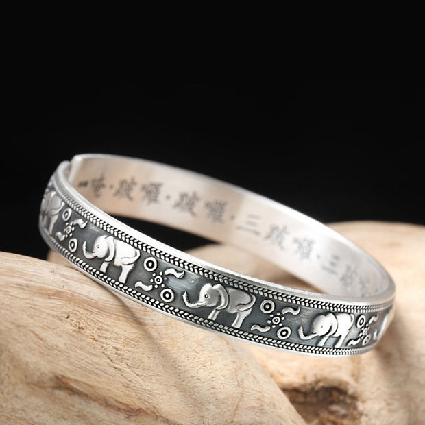 Buddha Stones Elephant White Copper Strength Bracelet Bangle (Extra 30% Off | USE CODE: FS30) - image 11