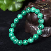 Buddha Stones Natural Malachite Protection Calmness Bracelet