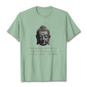 Buddha Stones How People Treat You Is Their Karma Buddha Tee T-shirt T-Shirts BS PaleGreen 2XL