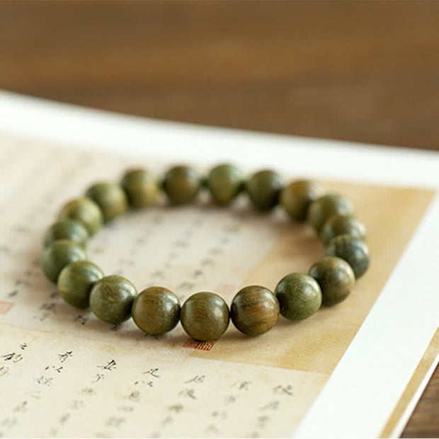 Buddha Stones Tibetan Green Sandalwood Soothing Cure Bracelet (Extra 35% Off | USE CODE: FS35) - image 14