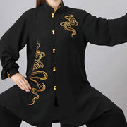 Buddha Stones Auspicious Clouds Embroidery Meditation Prayer Spiritual Zen Tai Chi Qigong Practice Unisex Clothing Set (Extra 30% Off | USE CODE: FS30) - image 18