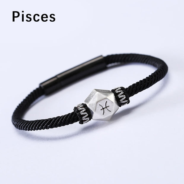 Buddha Stones 999 Sterling Silver 12 Constellations of the Zodiac Protection Handmade String Bracelet (Extra 35% Off | USE CODE: FS35) - image 20