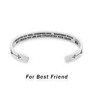 Buddha Stones Inspirational Bracelets Personalized Gift for Her Him Engraved Mantra Cuff Bangle Crown Jewelry (Extra 40% Off | USE CODE: FS40) - For best-friend - image 7