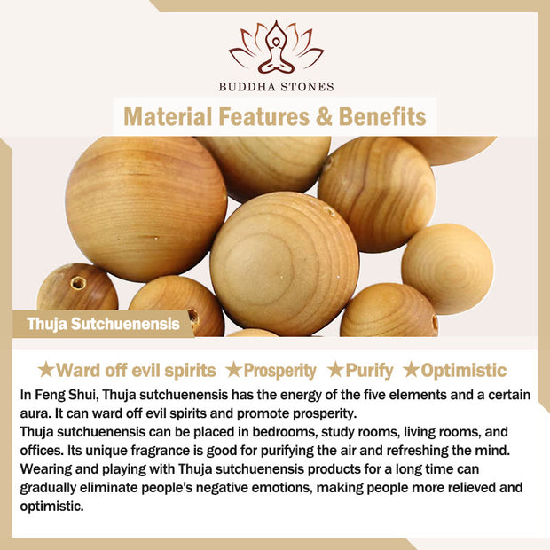 Buddha Stones Mini Thuja Sutchuenensis Wood Cute Duck Statue Prosperity Decoration