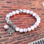 Buddha Stones Natural Gemstone Tree of Life Lucky Charm Stretch Bracelet Bracelet BS 38