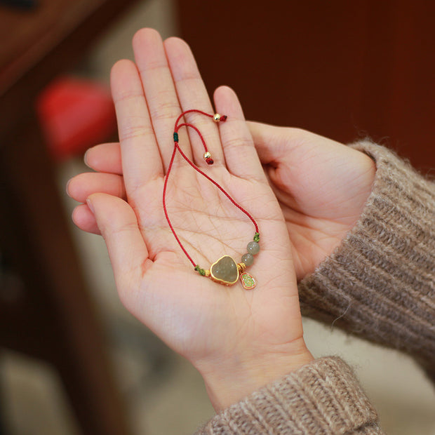 Buddha Stones Natural Jade Buddha Abundance Red String Weave Bracelet (Extra 30% Off | USE CODE: FS30) - image 2