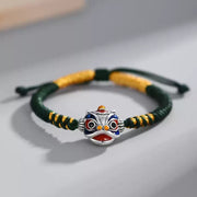 Buddha Stones Handmade Dancing Lion Luck Braided String Bracelet 10