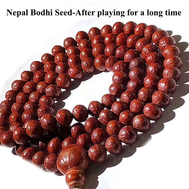 Buddha Stones 108 Mala Beads Nepal Bodhi Seed Luck Wealth Tassel Bracelet (Extra 35% Off | USE CODE: FS35) - image 14