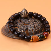 Buddha Stones Ebony Wood Rosewood Peace Balance Bracelet Bracelet BS 3